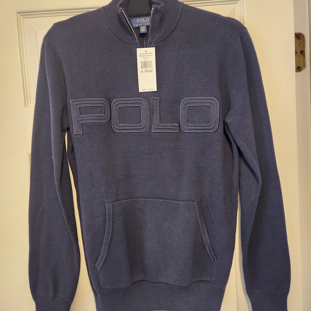 Polo by Ralph Lauren Kids Blue Sweater Sz 18 - 20
